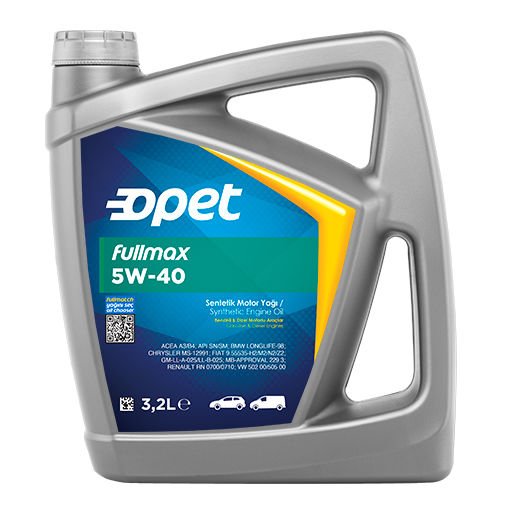 FULLMAX 5W-40 (PLS, 3,2L)  VW- FIAT - RENAULT MARKA ARAÇLAR İÇİN UYGUN